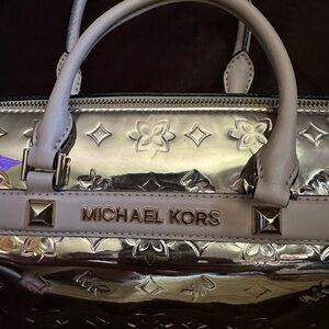 2FER 💟 Michael Kors Metallic Gold Duffle with Wallet